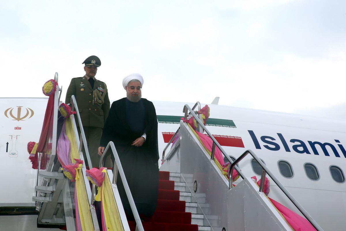 President Rouhani back home from Southeast Asia tour