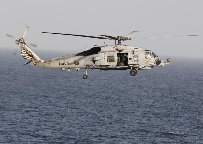 Iranian vessel points weapon at U.S. helicopter: U.S. officials