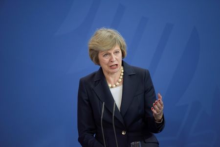 British PM May to discuss Brexit and borders in Northern Ireland