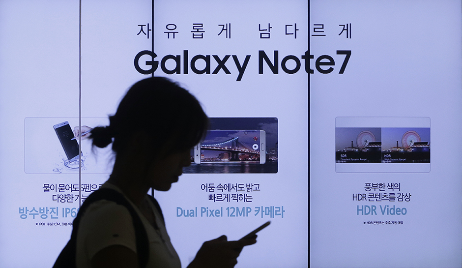 Samsung Electronics delays South Korea re-start of Note 7 sales by three days