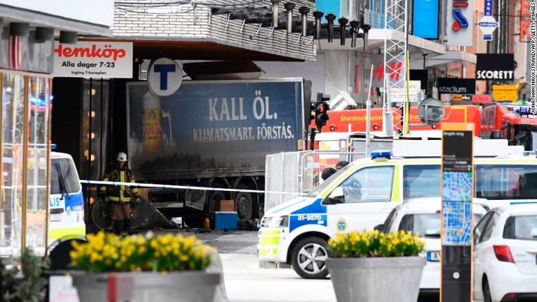 Sweden Hunts for Driver of Rampaging Truck That Killed 4 People