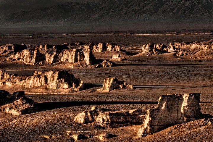 Memorial stamp for Lut Desert registration in UNESCO published