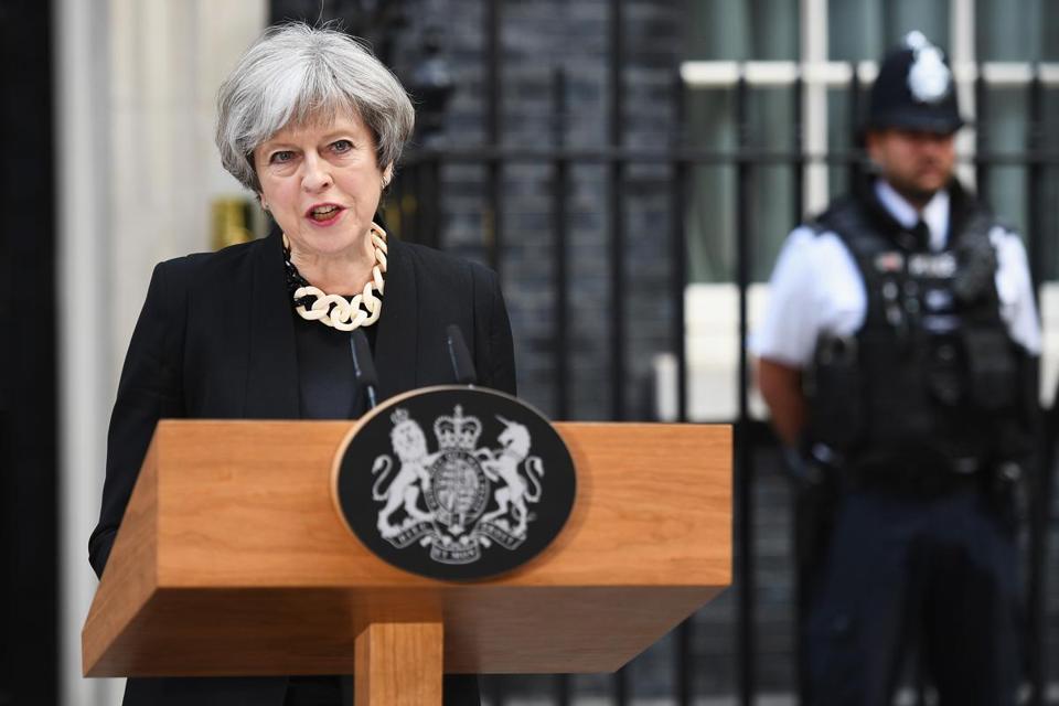 May Ramps Up Anti-Terror Rhetoric After Attack Kills Seven