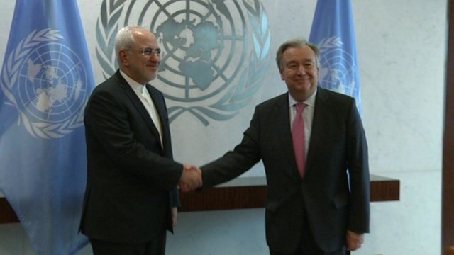 Zarif, UN chief discuss regional, global issues