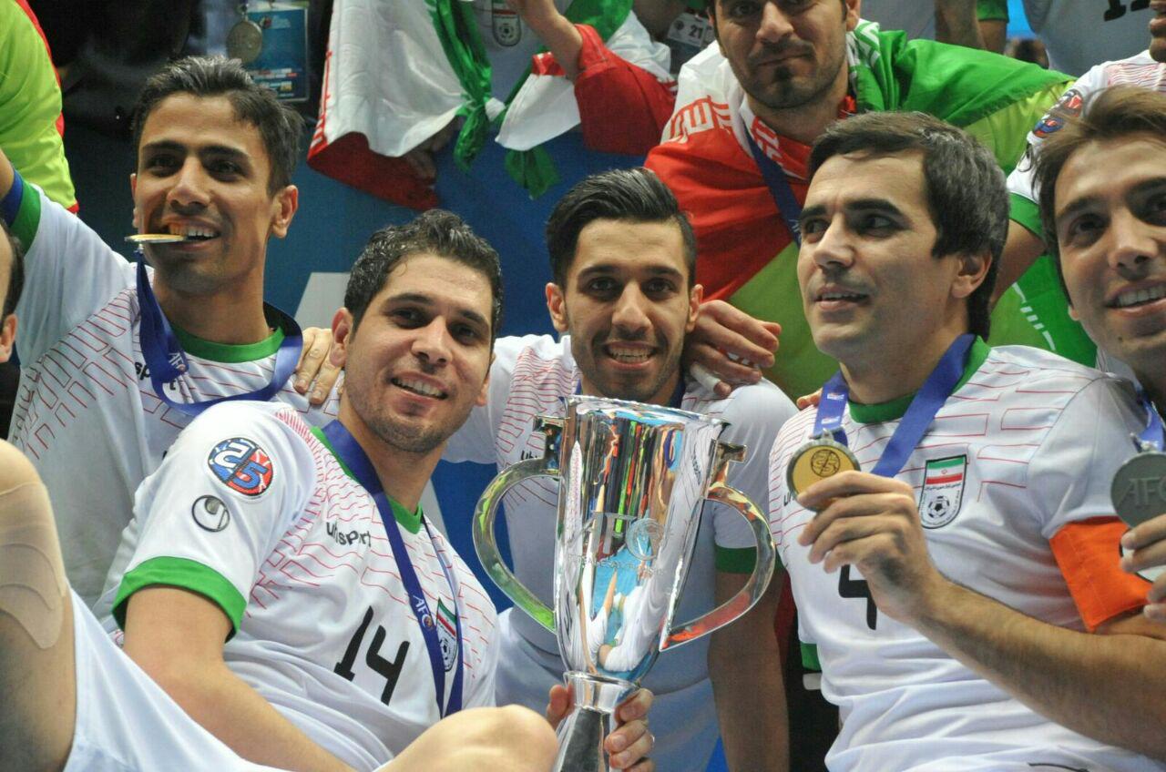 Iran futsal stands at top of Asia, 6th world ranking