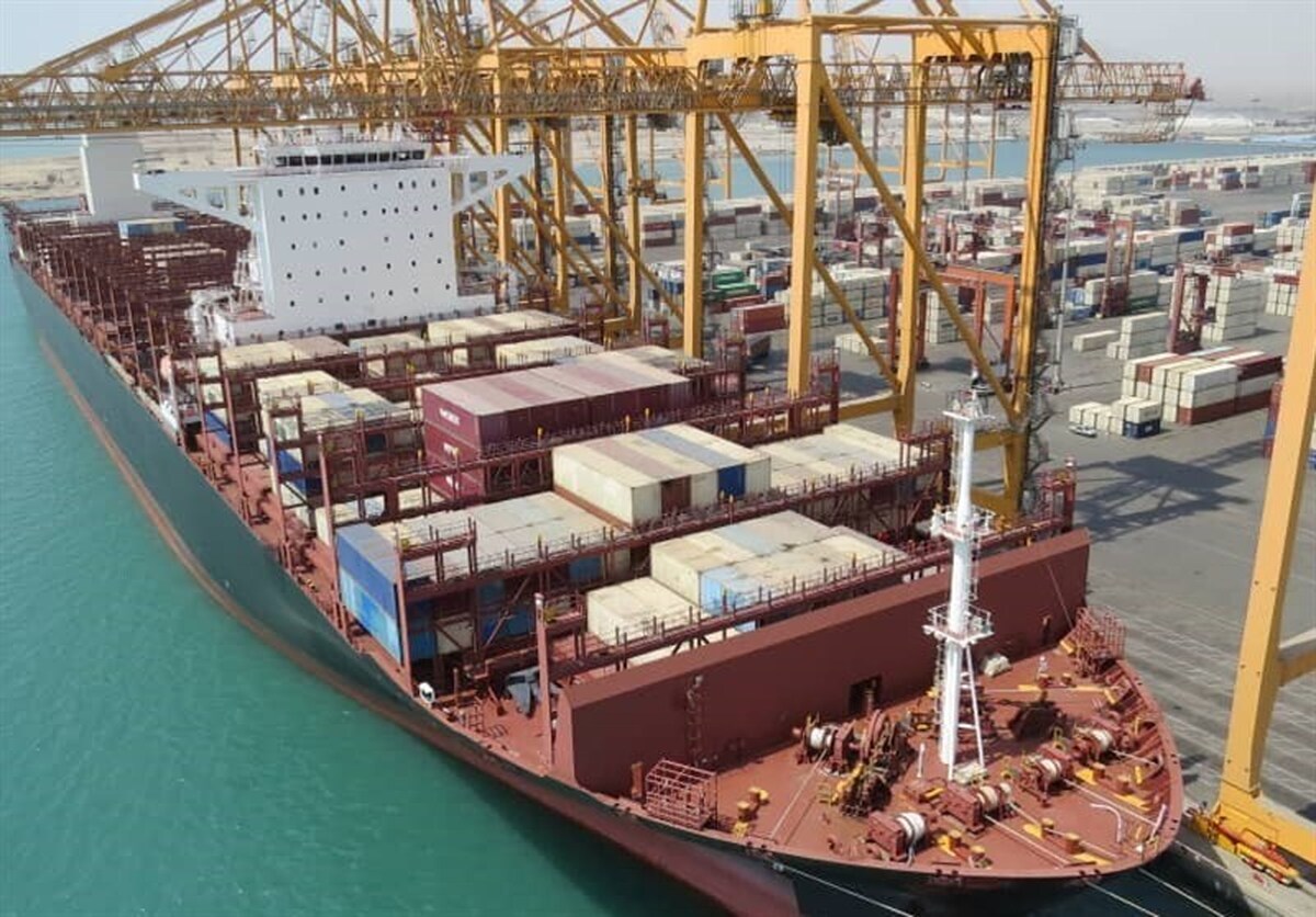 Ships frequenting at Iran’s largest container port