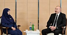 Azeri president Ilham Aliyev meets with Iran's VP