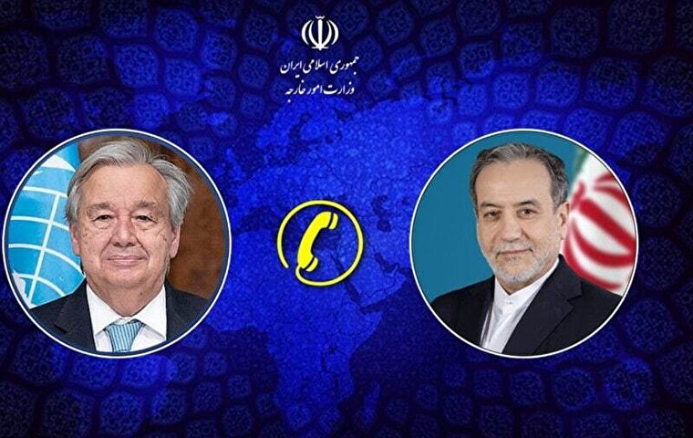 Iran’s FM, UN Chief Discuss Gaza, Yemen Crises