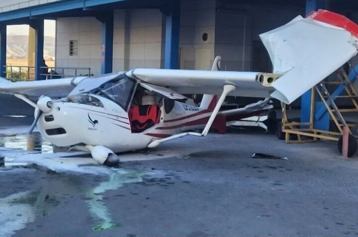 Ultralight aircraft crashes near Tabriz Airport Ultralight aircraft crashes near Tabriz Airport