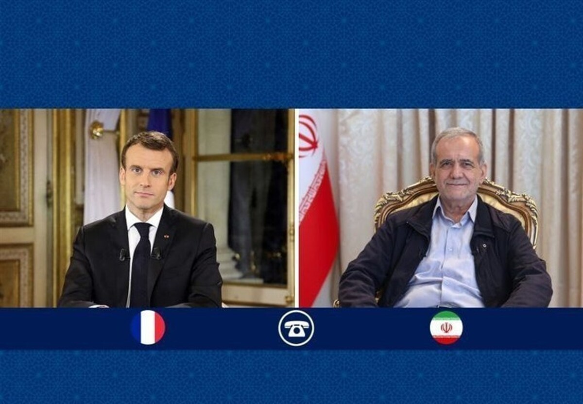 Macron Calls for De-Escalation, Dialogue in Talks with Pezeshkian