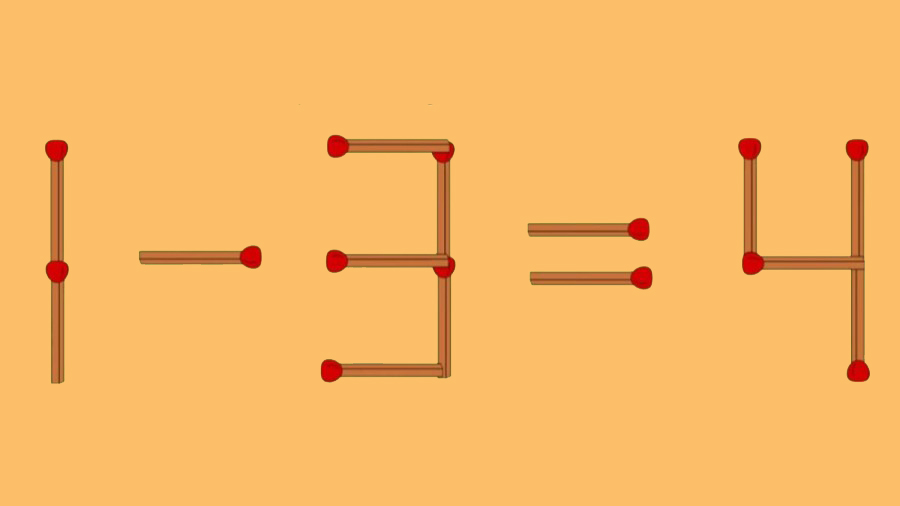 تست هوش؛ در ۱۰ ثانیه با حرکت ۲ چوب کبریت معادله را حل کنید!