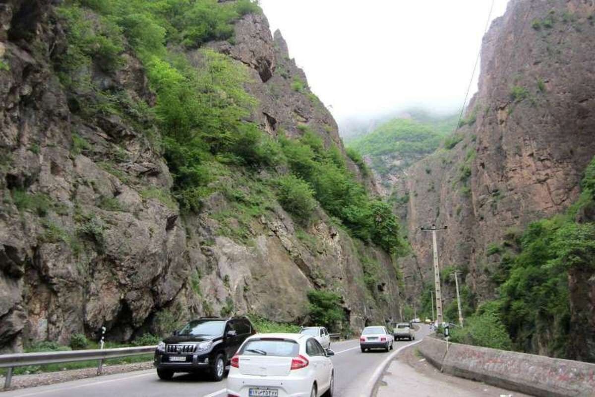 جاده چالوس شمال یکطرفه شد