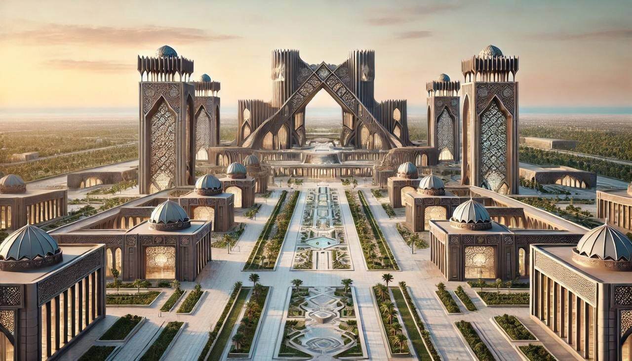تصاویر پربازید از حیاط دولت در پایتخت جدید ایران