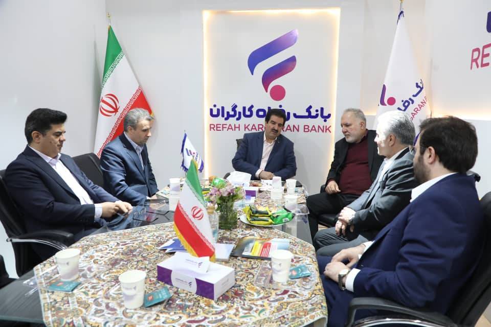 بازدید مدیرعامل بانک رفاه کارگران از نمایشگاه تجارت با اوراسیا