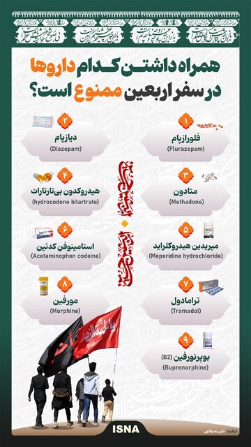 این داروها را با خود به کربلا نبرید! + عکس