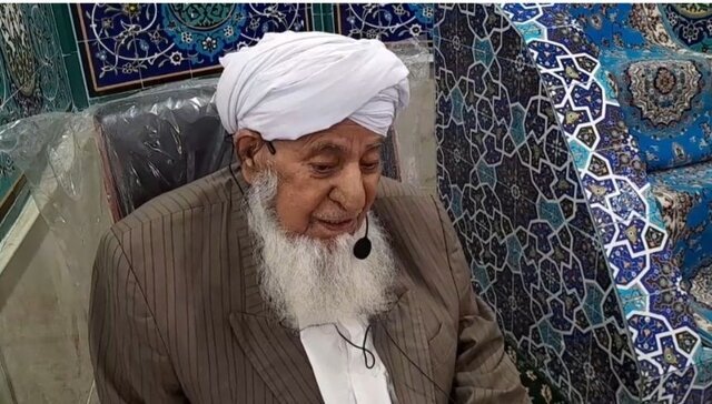 امام جمعه اهل سنت این شهر درگذشت + عکس