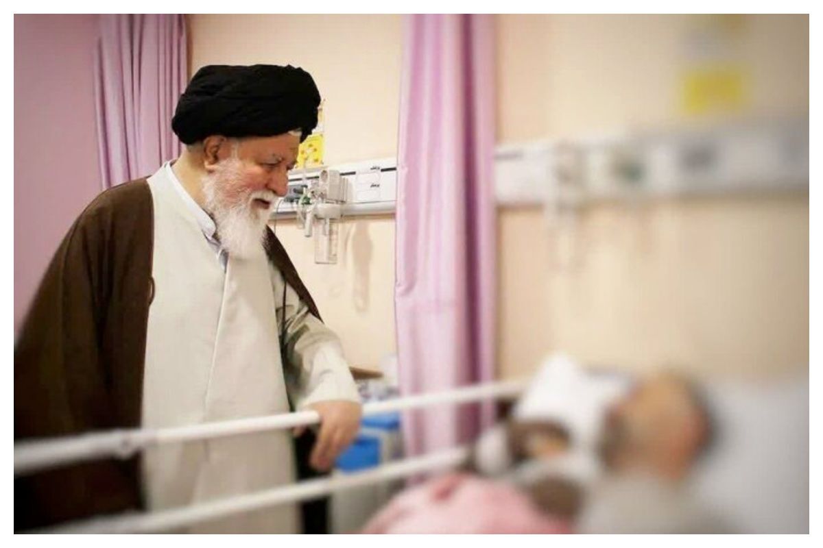 تصویری فراگیر از علم‌الهدی در یکی از بیمارستان‌های مشهد