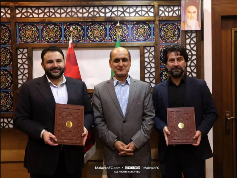 اتفاق عجیب در فوتبال ایران؛ مالک پرسپولیس اسپانسر ملوان انزلی شد! + عکس