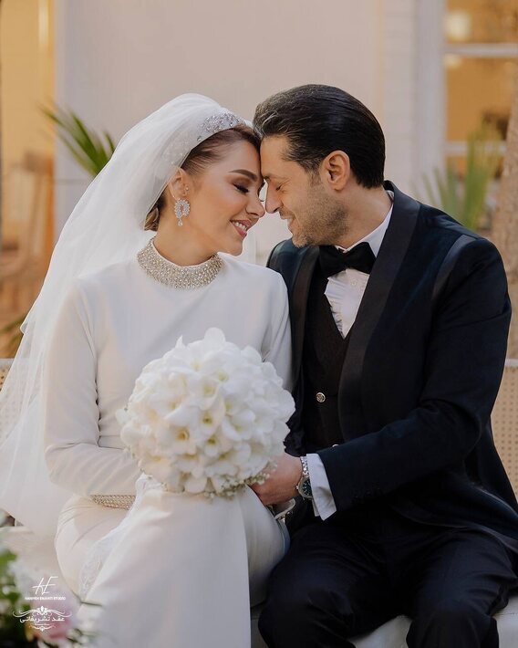 عکس‌های عروسی روزبه معینی منتشر شد + تصاویر
