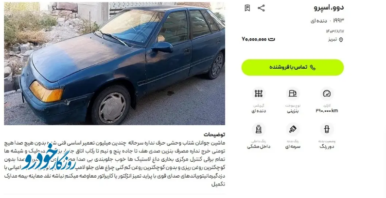 کف قیمت خودرو در ایران چقدر شد؟