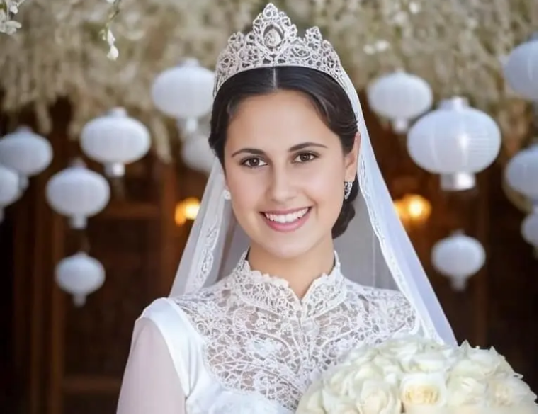 دختر زیبای بشار اسد در لباس عروس + عکس