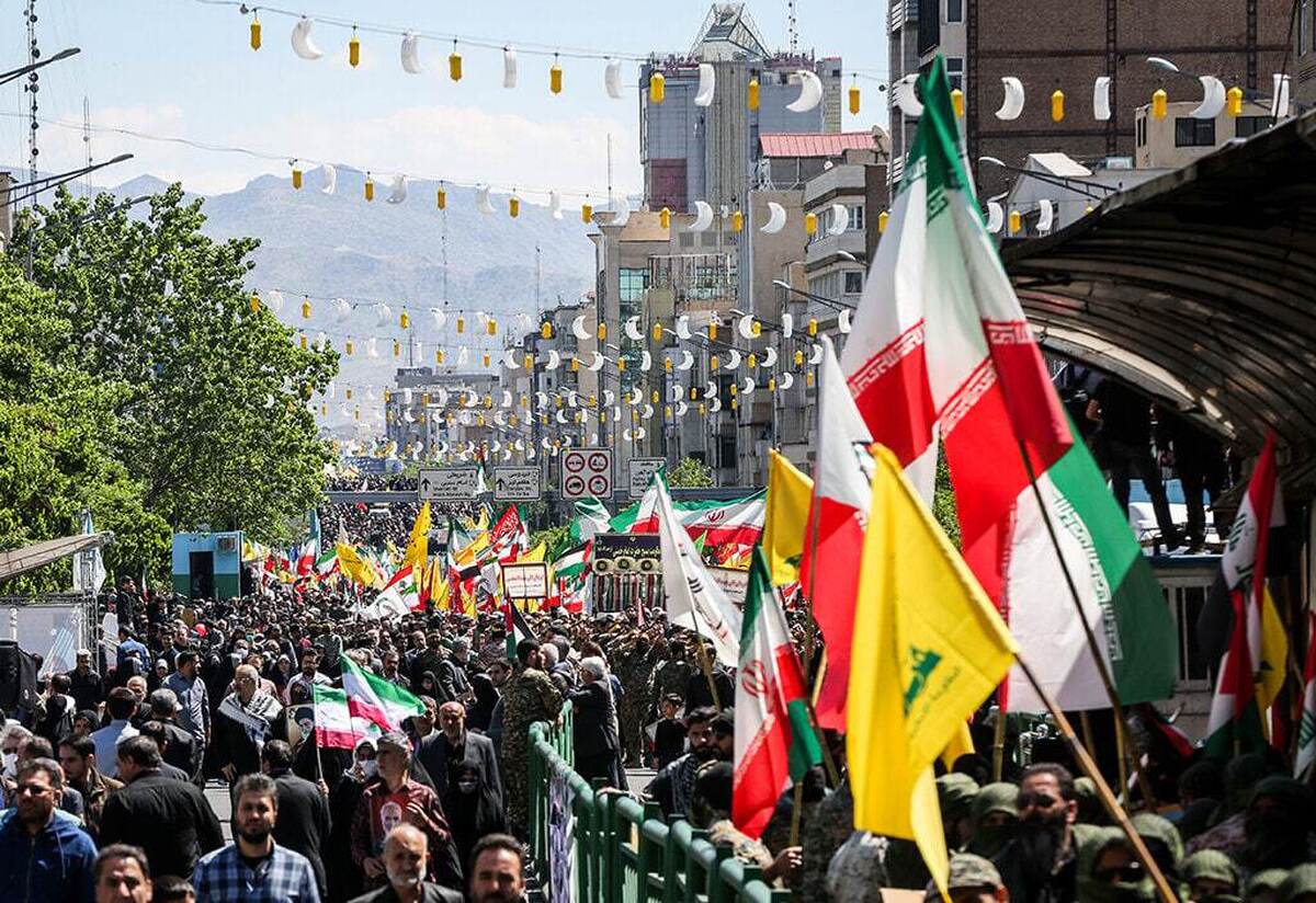 آغاز راهپیمایی روز قدس در ایران + فیلم