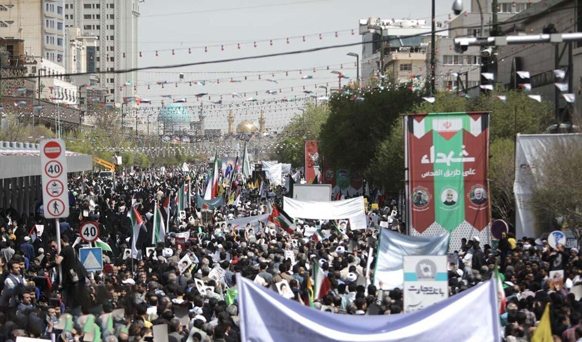 صحنه‌هایی از راهپیمایی روز قدس که ندیده‌اید + فیلم