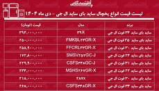 قیمت جدید انواع یخچال ساید بای ساید ال جی / ساید بای ساید ۳۰ فوت، ۳۴ فوت، ۲۲ فوت و... ال جی را چند بخریم؟ + جدول دی ماه ۱۴۰۴