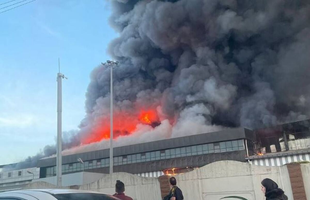علت آتش‌سوزی در کارخانه کاله آمل مشخص شد + فیلم