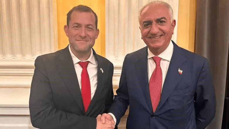 دیدار بی‌سابقه رضا پهلوی با مقام اسرائیلی / رسانه‌ عبری خبر داد + عکس