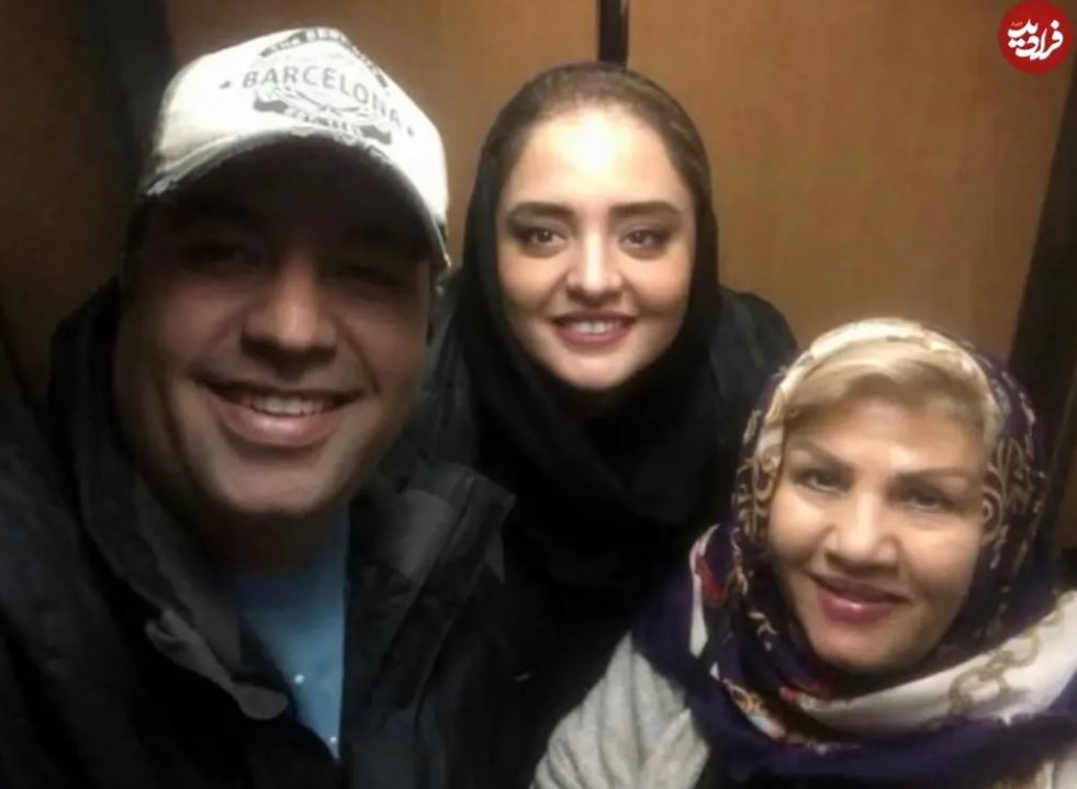نرگس محمدی در کنار همسر و مادر همسرش + عکس