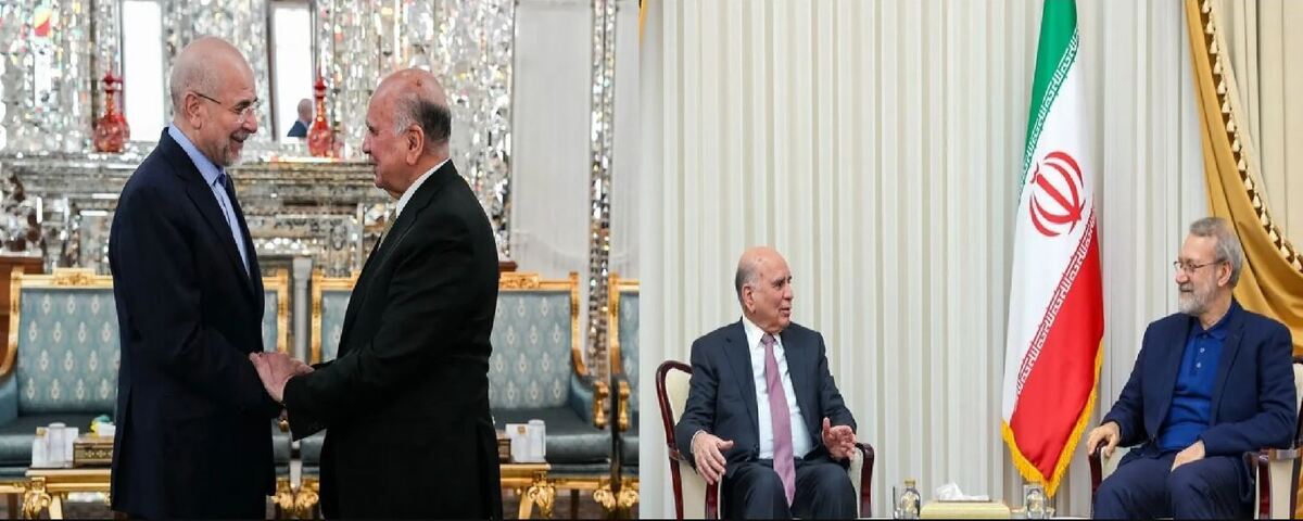 دیدار وزیر خارجه عراق با لاریجانی و قالیباف