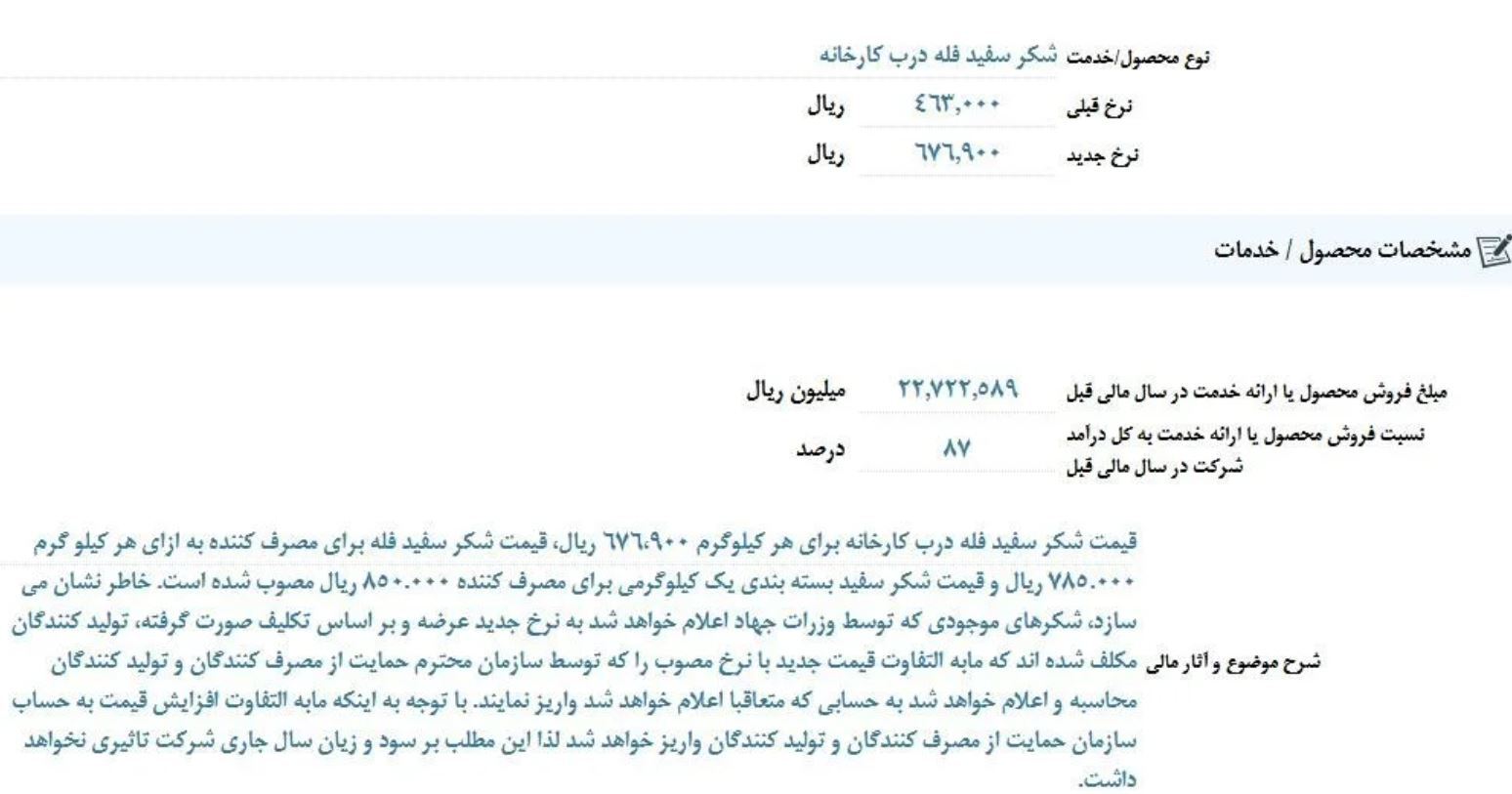 فوری/ مجوز افزایش قیمت شکر صادر شد+ قیمت جدید