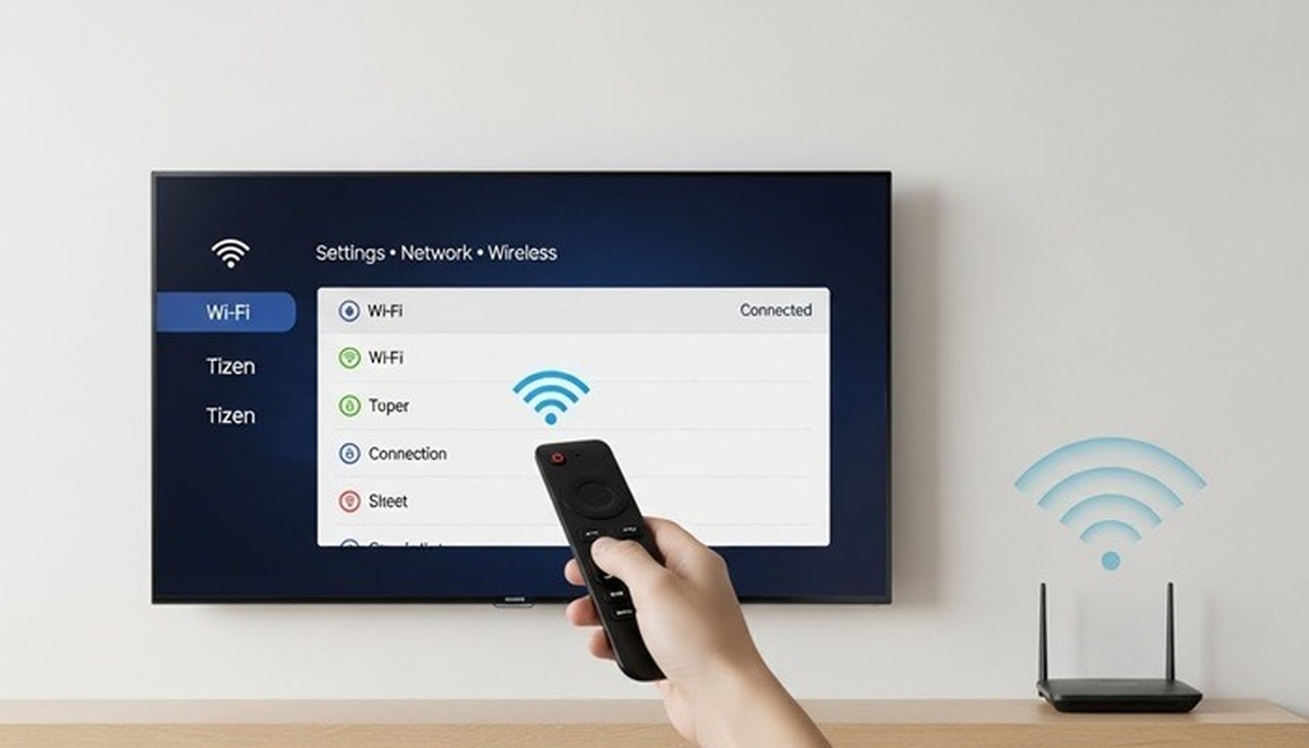 نحوه اتصال تلویزیون سامسونگ به وای فای