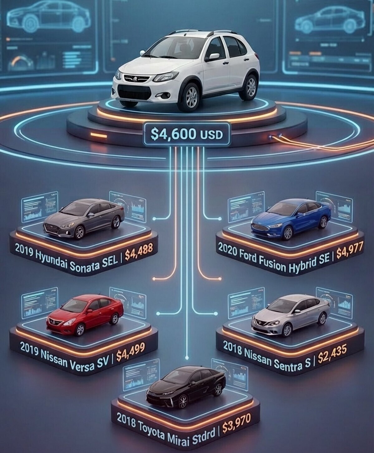 رویای خودروی ۵ هزار دلاری / با پول «کوییک» در آمریکا چه ماشین‌هایی می‌توان خرید؟