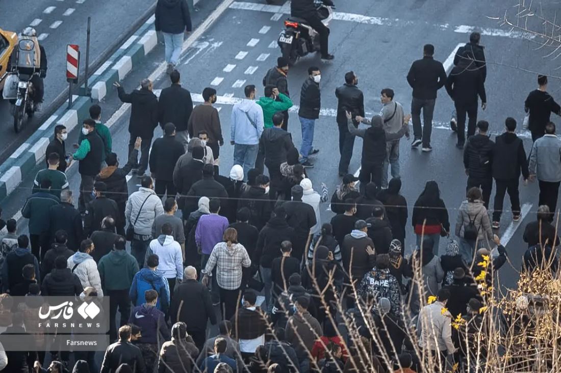 گزارش تصویری از اعتراضات و تجمع امروز در تهران