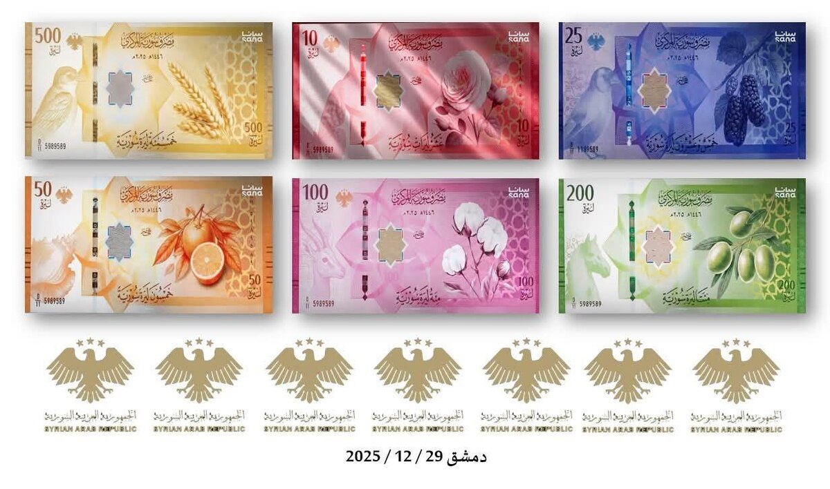 حذف ۲ صفر از پول ملی سوریه/ ورود پول‌های بدون اسد به بازار از اول ژانویه