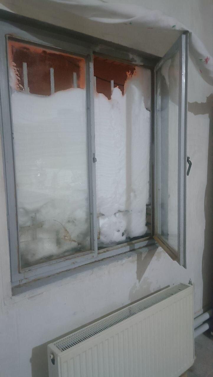 ارتفاع برف در این نقطه به ۲ متر رسید