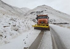 بارش برف در جاده‌های ۲۱ استان کشور