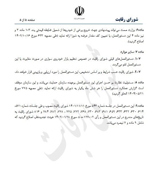 شرایط جدید خرید خودرو اعلام شد/ محدودیت‌ها و ضوابط مهم