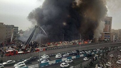 فوری/ آتش سوزی در بازار جنت آباد