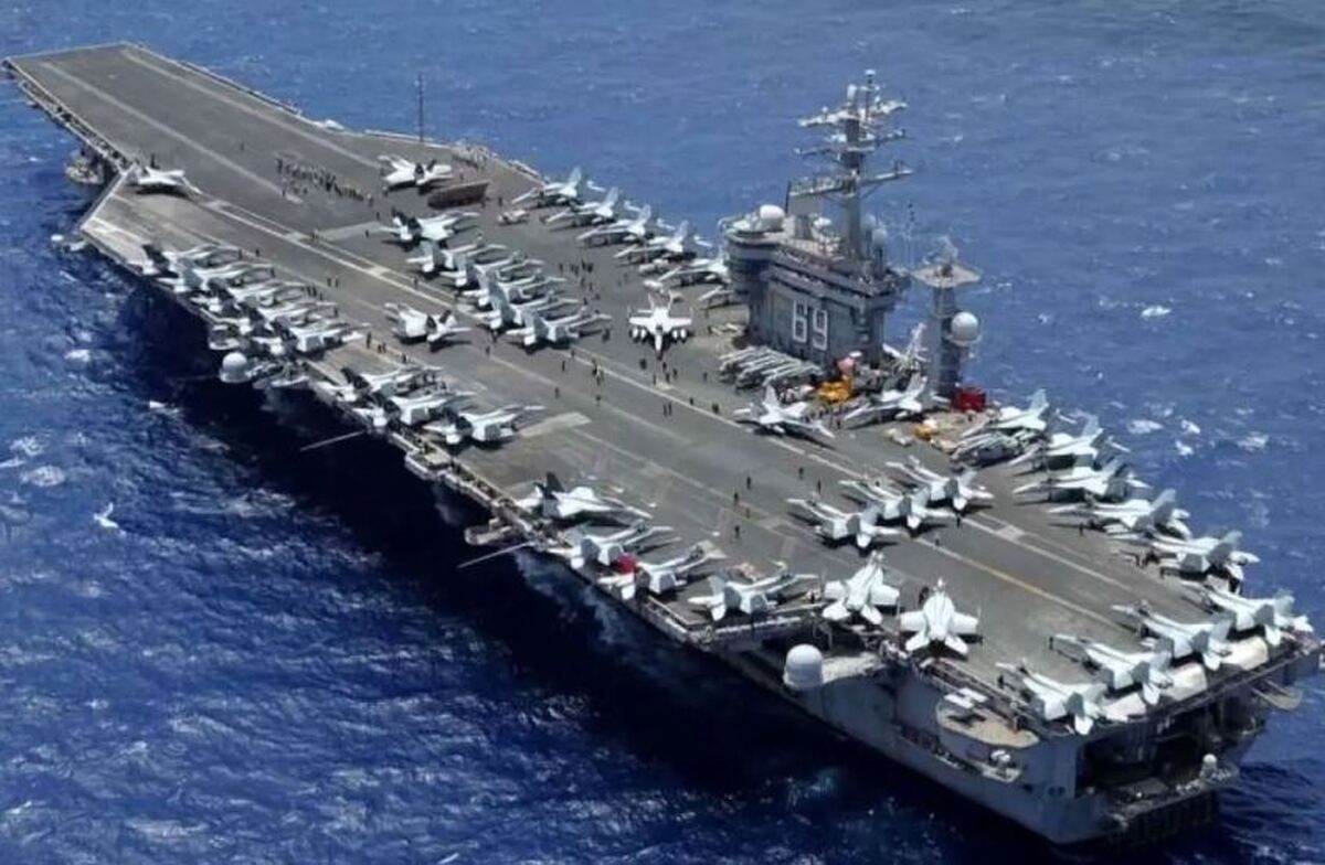 نقشه جدید کارشناس صدا و سیما برای ناو آبراهام لینکلن +فیلم