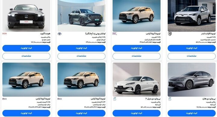 جزئیات قیمت خودروهای وارداتی / مهلت ثبتنام برای بهمن ۱۴۰۴ اعلام شد جزئیات قیمت خودروهای وارداتی / مهلت ثبتنام برای بهمن ۱۴۰۴ اعلام شد