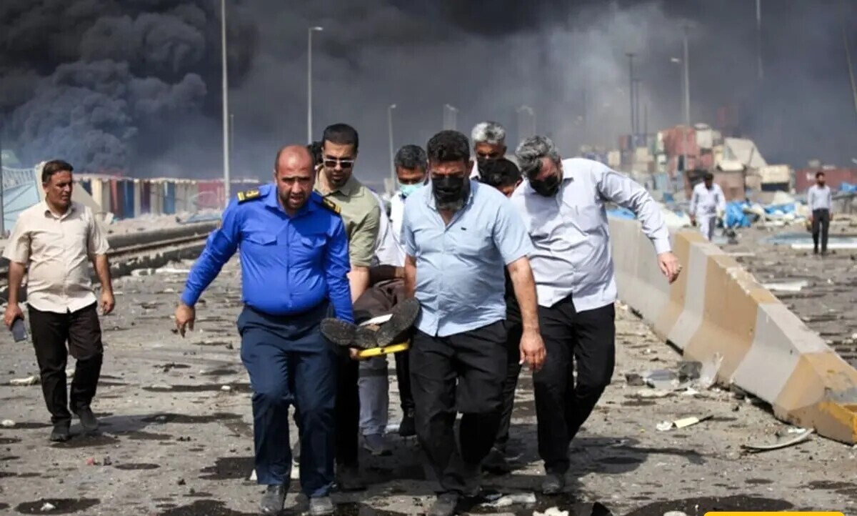 جان باختن زوج مشهدی در انفجار بندر شهید رجایی +فیلم جان باختن زوج مشهدی در انفجار بندر شهید رجایی +فیلم
