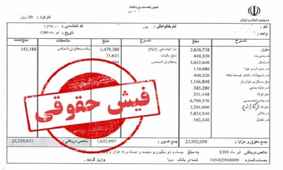 چرا فیش حقوقی اردیبهشتِ بازنشستگان کارگری حذف شد؟ چرا فیش حقوقی اردیبهشتِ بازنشستگان کارگری حذف شد؟