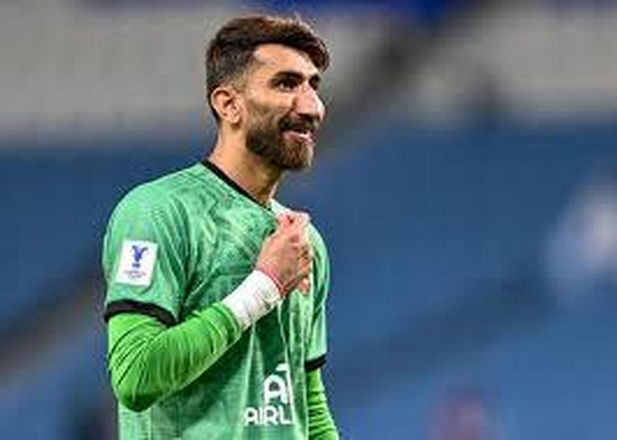 اشتباه عجیب بیرانوند در بازی تراکتور مقابل نساجی + فیلم