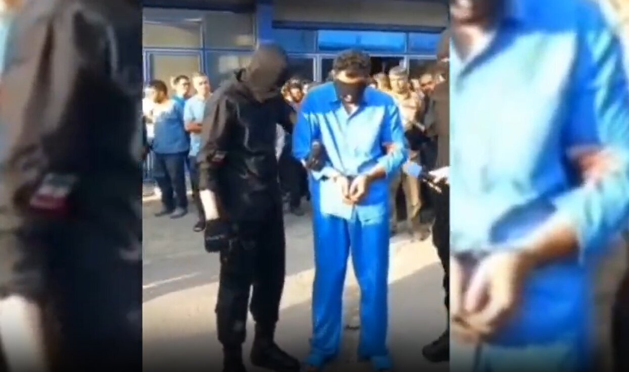 گوش‌بُر همدان در خیابان چرخانده شد+ عکس