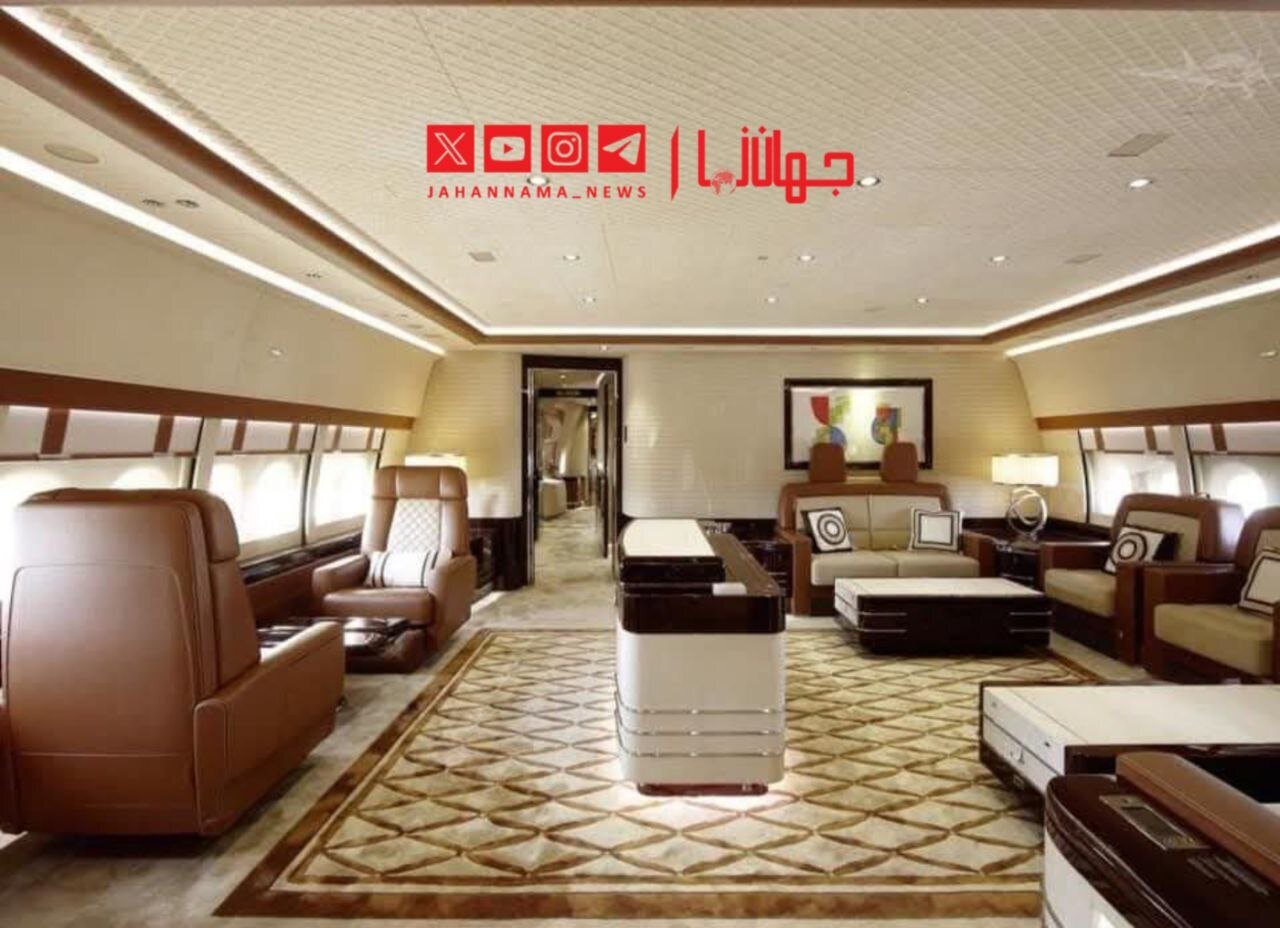رونمایی از هواپیمای لوکس اهدایی قطری ها به ترامپ+ عکس