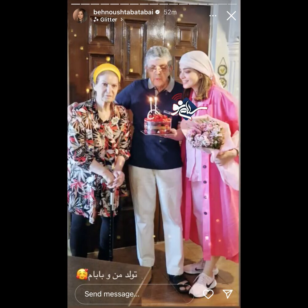 عکس پدر و دختری بهنوش طباطبایی وایرال شد