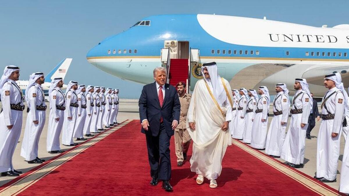 کلیپ دیوان امیری قطر از سفر ترامپ به این کشور + فیلم